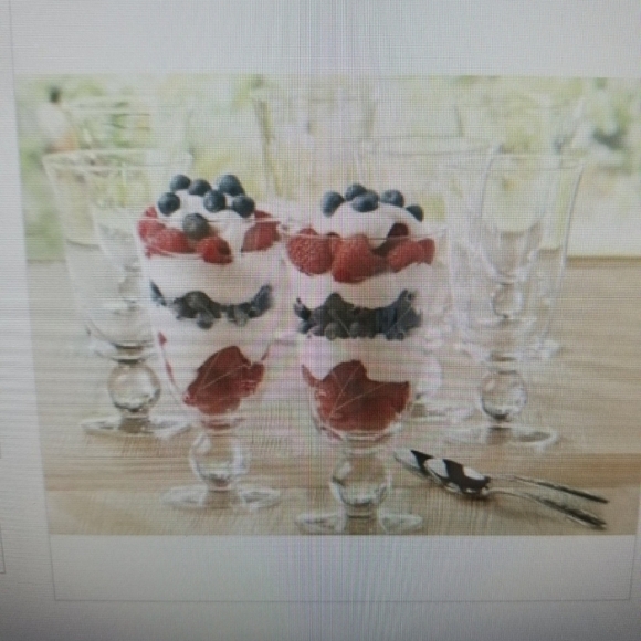 NIB PRINCESS HOUSE MODERNA FOOTED GLASSES SET OF FOUR CRYSTAL - Picture 2 of 8